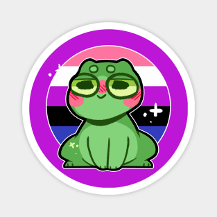 pride frog- Genderfluid Variant Magnet